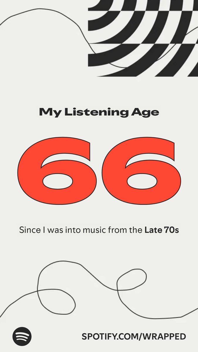 rmdev11's tweet image. Here’s my listening age, from my #SpotifyWrapped.
LOL my actual age is not even half of it 🤣🤣🤣