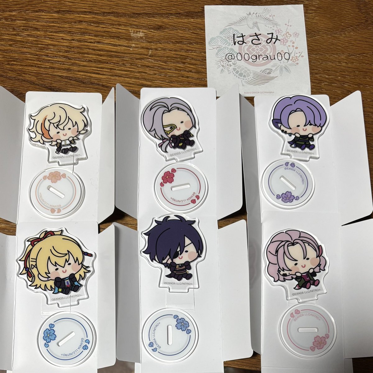 00grau00's tweet photo. 【交換】
刀剣乱舞ONLINE んまほっぺシリーズ
ミニアクリルスタンド

【求】
vol.8:大包平①、京極①＞定価+送料

【譲】
過去弾
アクスタ:物吉、小竜、大般若、燭台切、⭐︎五月雨、⭐︎村雲、⭐︎三日月、⭐︎乱、不動、⭐︎安定

⭐︎…交換のみでお願いいたします。 https://t.co/gnIXXNKVcG