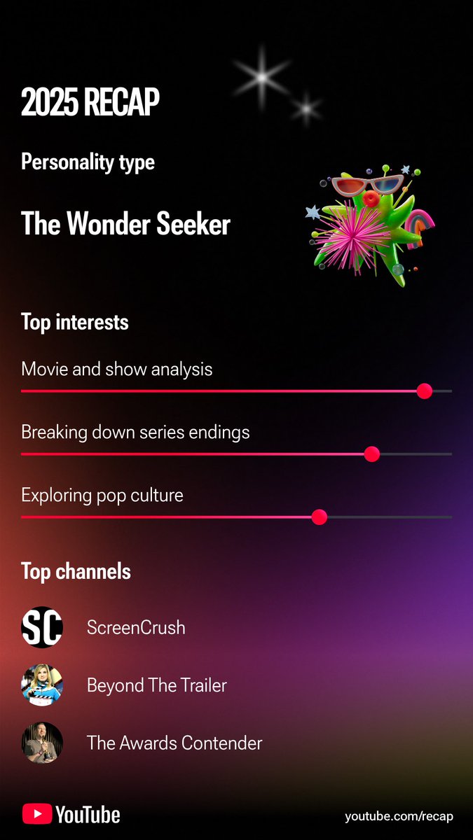 Check out my 2025 YouTube Recap! Get yours at youtube.com/recap