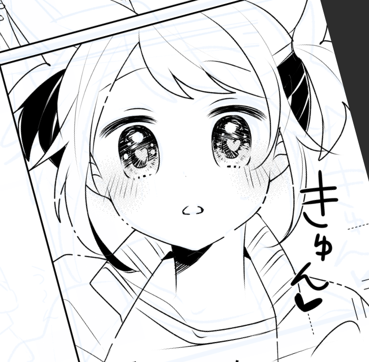 朝から描いてた 