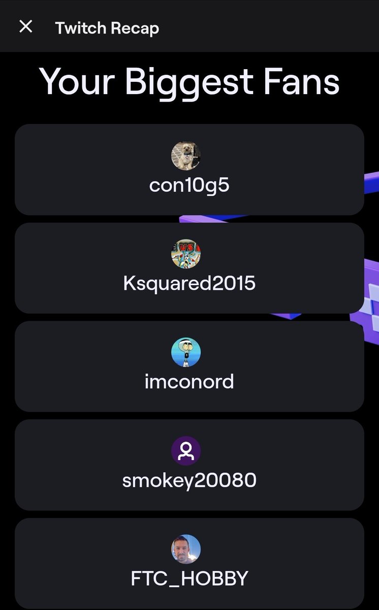 My guys!!! ❤️

Super grateful for everyone who  supported my streams again this year 🙏🏿

Special shout out to my top 5, I got something special for y'all 🤝🏿