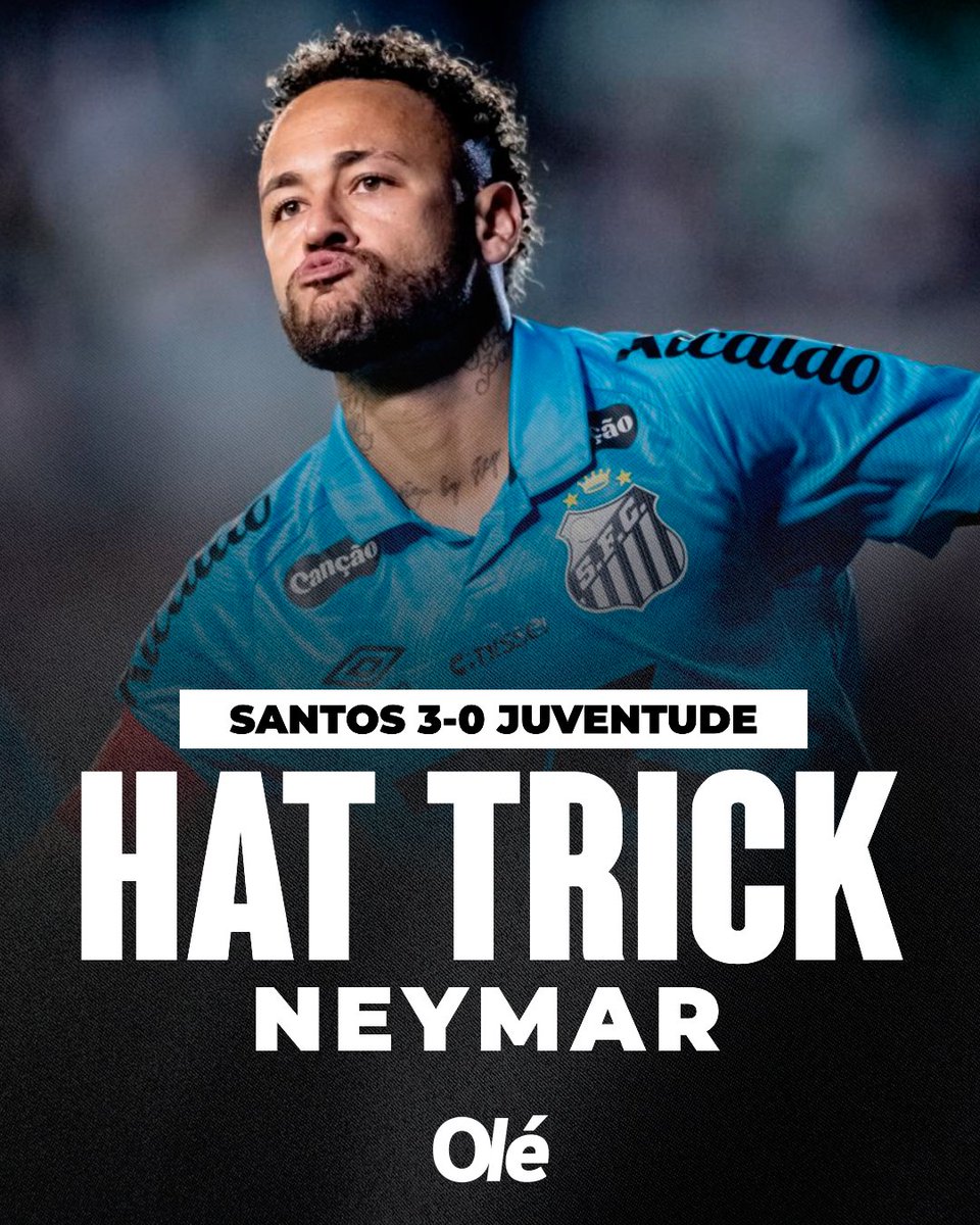 ¡HAT TRICK DE NEYMAR Y EL SANTOS GOLEA!

CRACK. 🇧🇷🔝