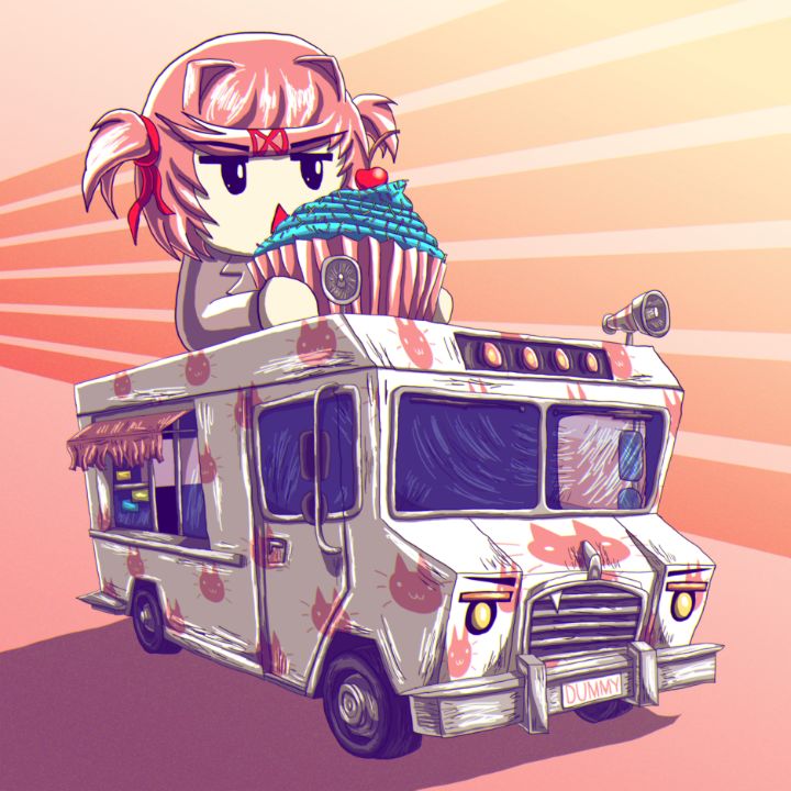 Art of the Day! "Trucksuki 2: The Catering - DDLC". Buy at: ArtPal.com/theshoddydoodl…