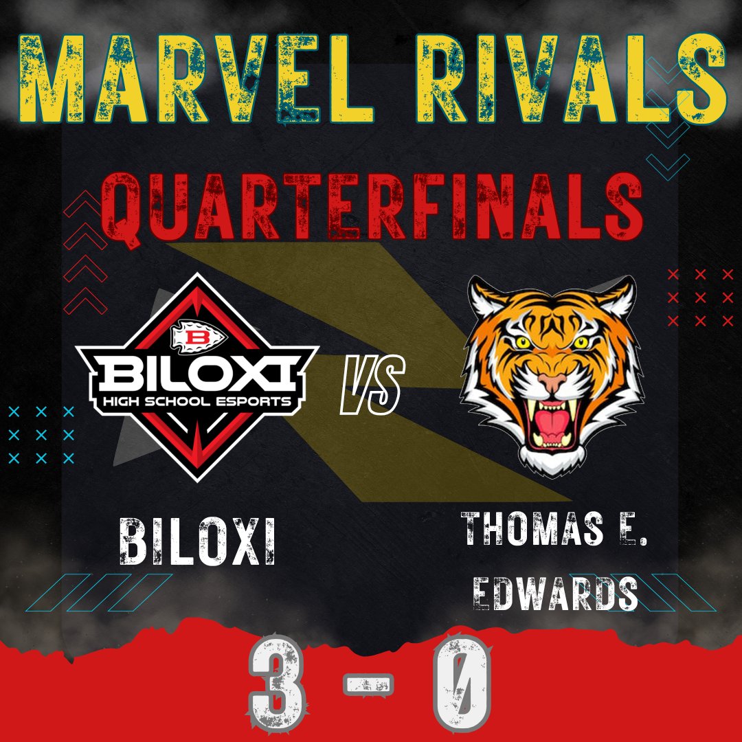 Playoff Update:

Rocket League Var &amp; Marvel Rivals move on to Semifinals at <a href="/USMesports/">Southern Miss Esports</a> next Tuesday (12/9) with a chance at ESports State Championships

Fortnite plays Semis Thursday.

Street Fighter 6 &amp; Rocket League JV are out.

#BlxIndianNation | #OneTribe

<a href="/playvs/">PlayVS</a> <a href="/misshsaa/">MISSHSAA</a>
