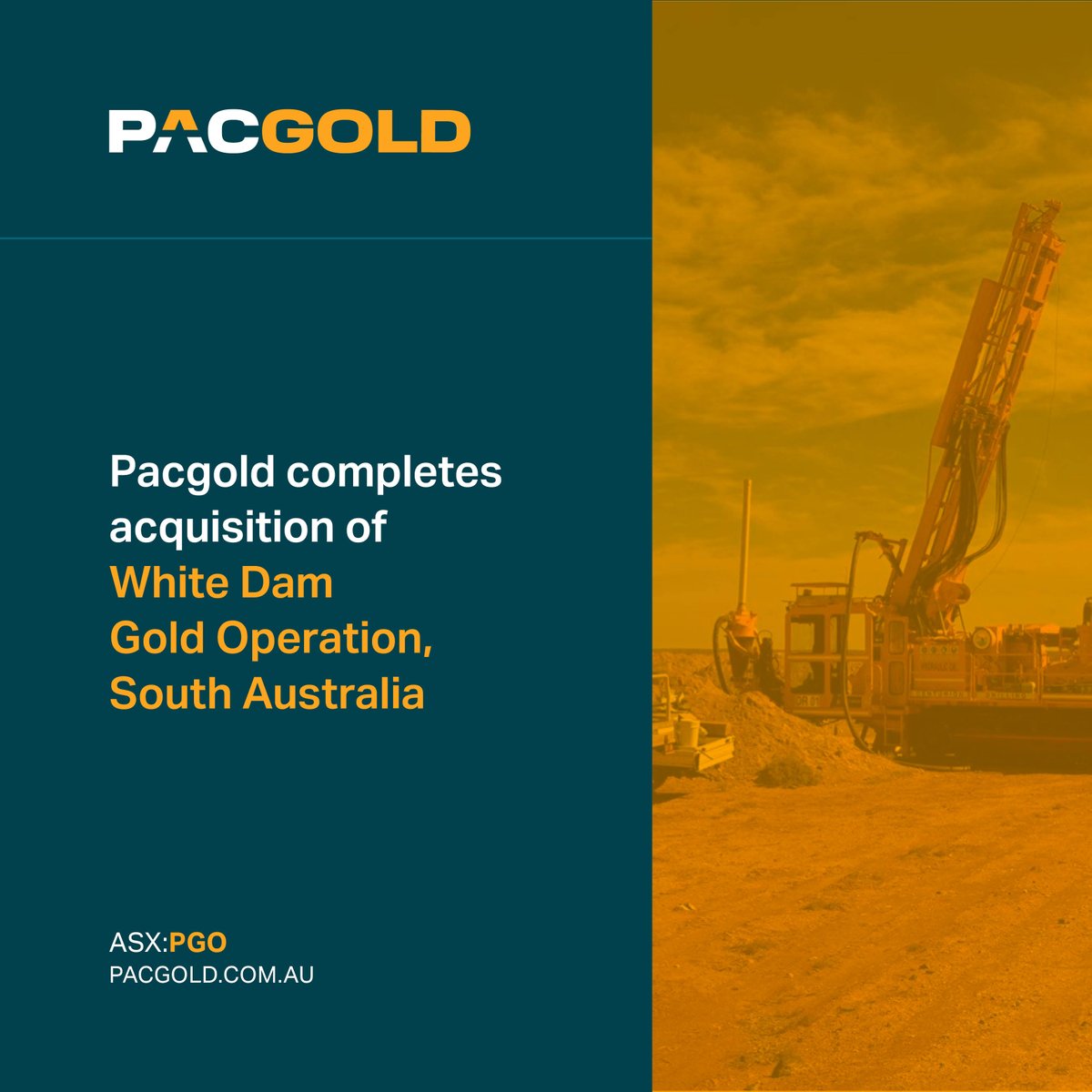 #ASXNews

$PGO.AX announces it has completed the asset acquisition of the #WhiteDam Gold Operation located in South Australia. #PGO acquired from GBM Resources Ltd (ASX: GBZ), which holds a 100% interest in the Project.

Read: loom.ly/HN9iTbY

#Pacgold #Gold