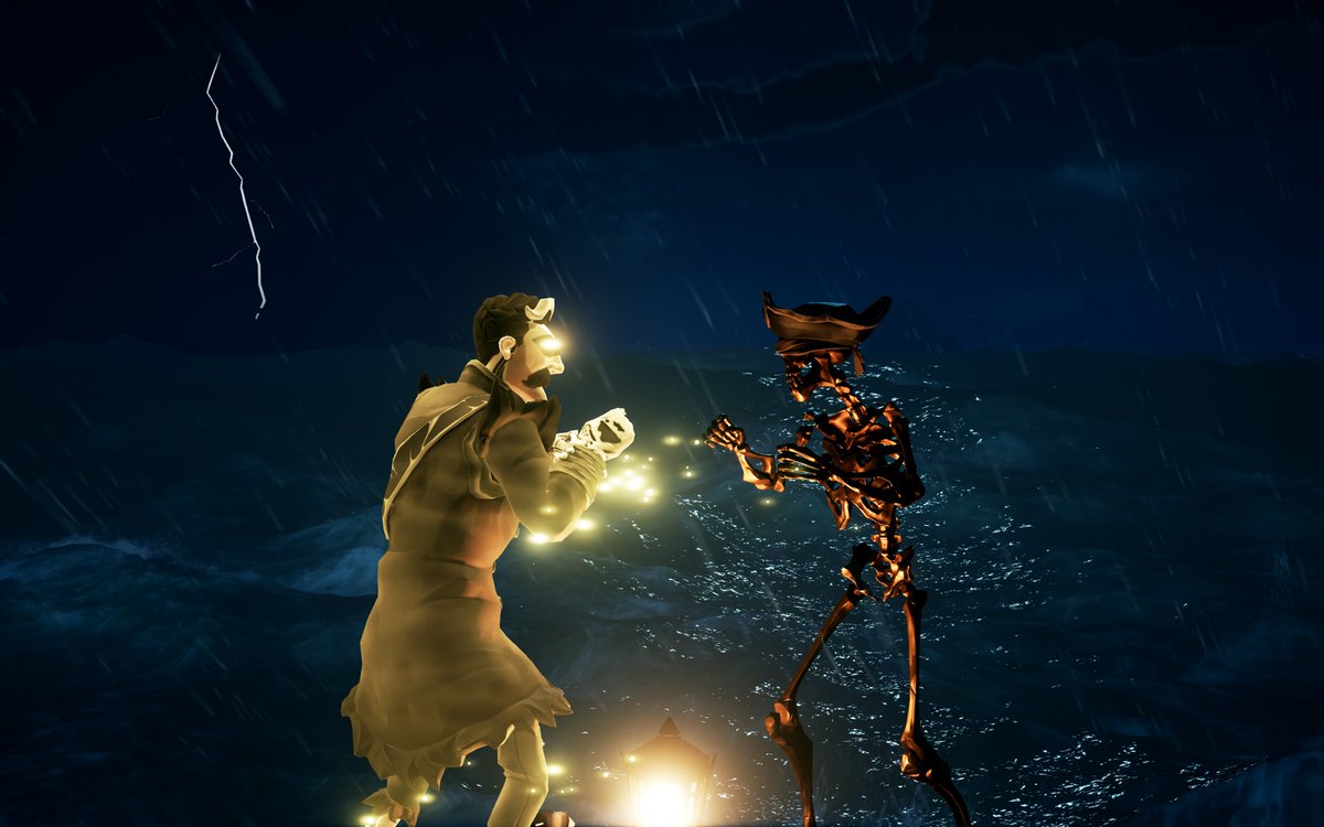 Conflict between Servant of the Flame VS  Guardian of Fortune ⚔️

#SotShot #SeaOfThieves <a href="/SeaOfThieves/">Sea of Thieves</a> 
Theme: Stormy Seas