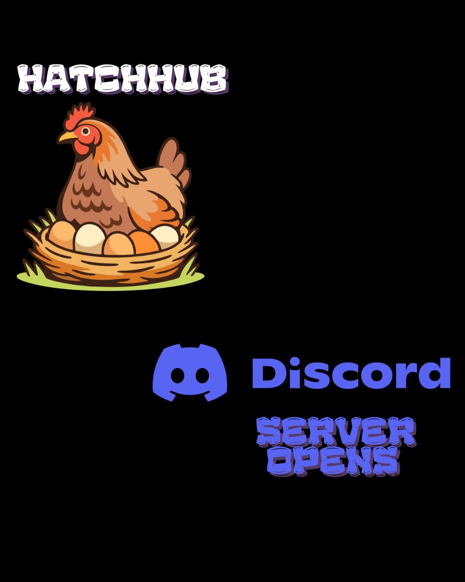 Discord server for HATCHHUB🐣 now opened come in and ask any questions you might have 

discord.gg/rDTnHGpvp

And also get the first believers limited role 

#crofam assemble 
#awoo #wolfies #moon