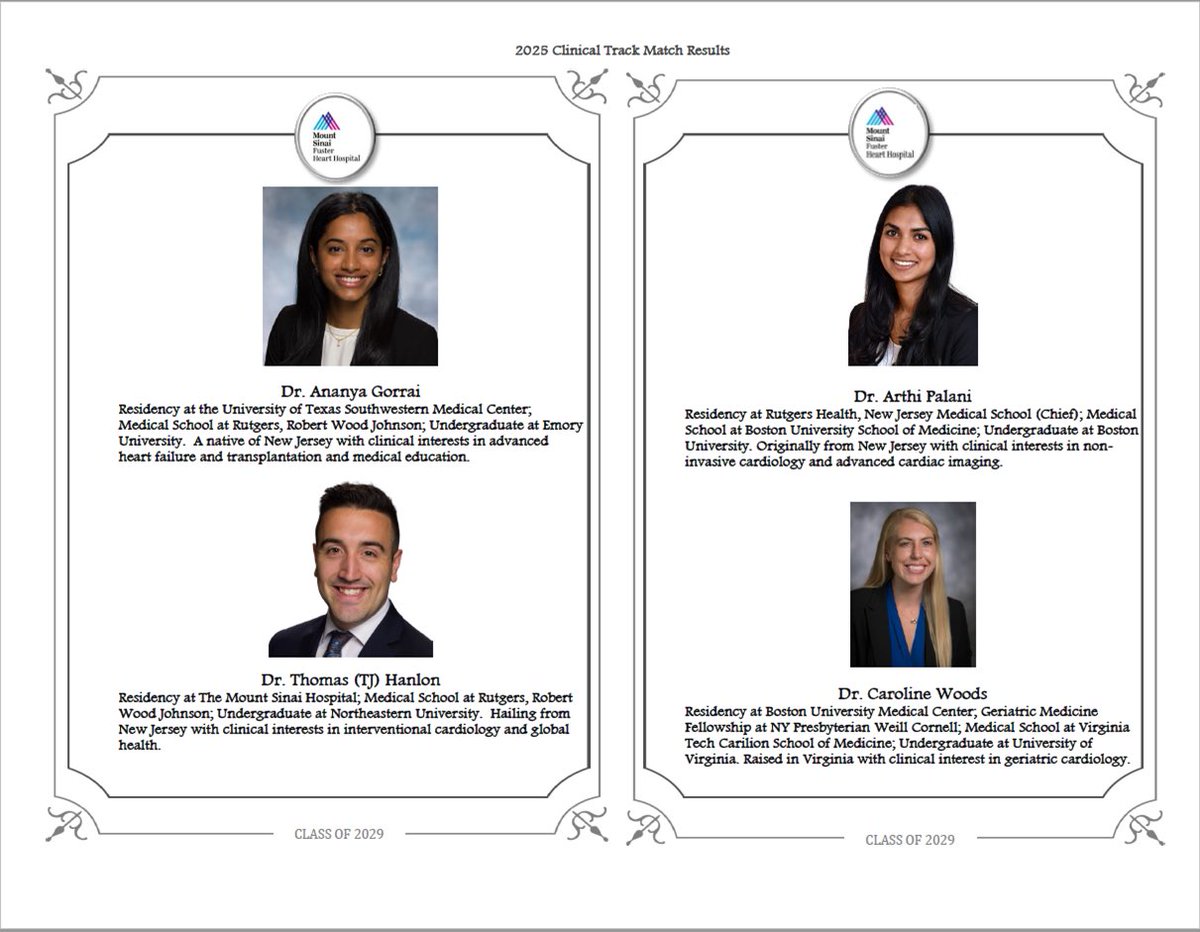 Mount Sinai Cardiology - Clinical Track tweet media