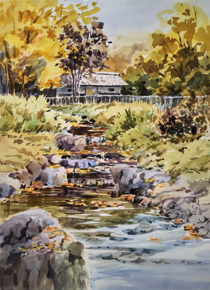 水彩画の風景 2022年作(故郷) 水彩画の風景 2022年作(故郷) 水彩画の風景 2022年作(故郷)