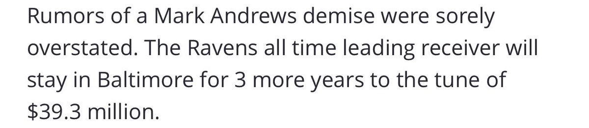 Mark Andrews isn’t leaving!💰

<a href="/coachretzlaff1/">jeremiah retzlaff</a> breaks down his value going forward!📈