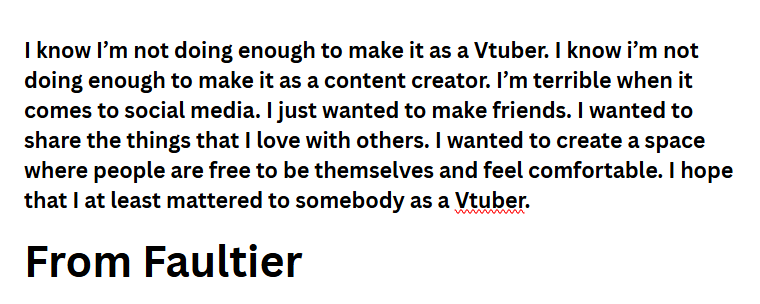FaultierVT's tweet photo. An Important Announcement (Incoming Hiatus)
Please read the images below 🔽 https://t.co/720fSCx34I