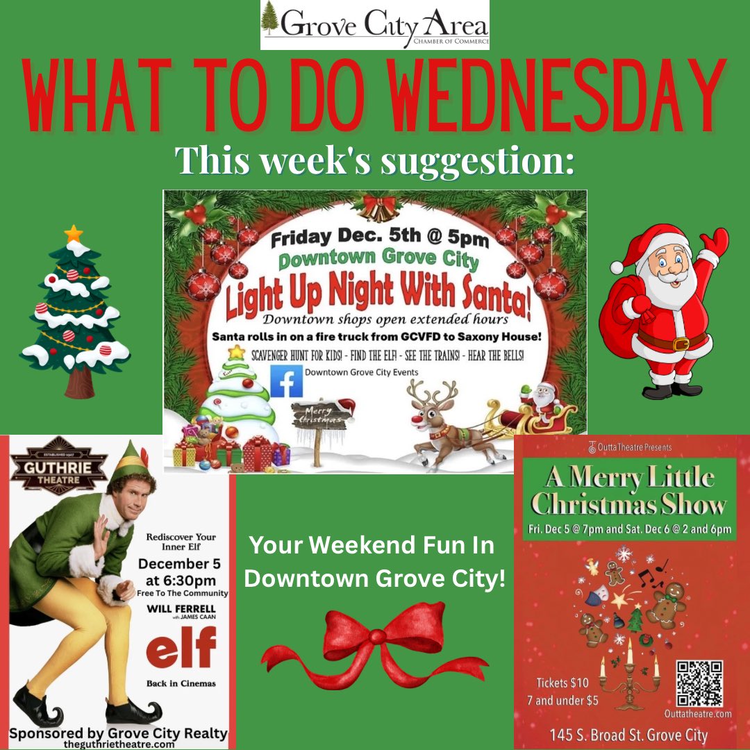 This week’s #WhatToDoWednesday suggestion of something to do locally looks ahead to this Friday and Saturday with multiple things all happening in downtown Grove City!