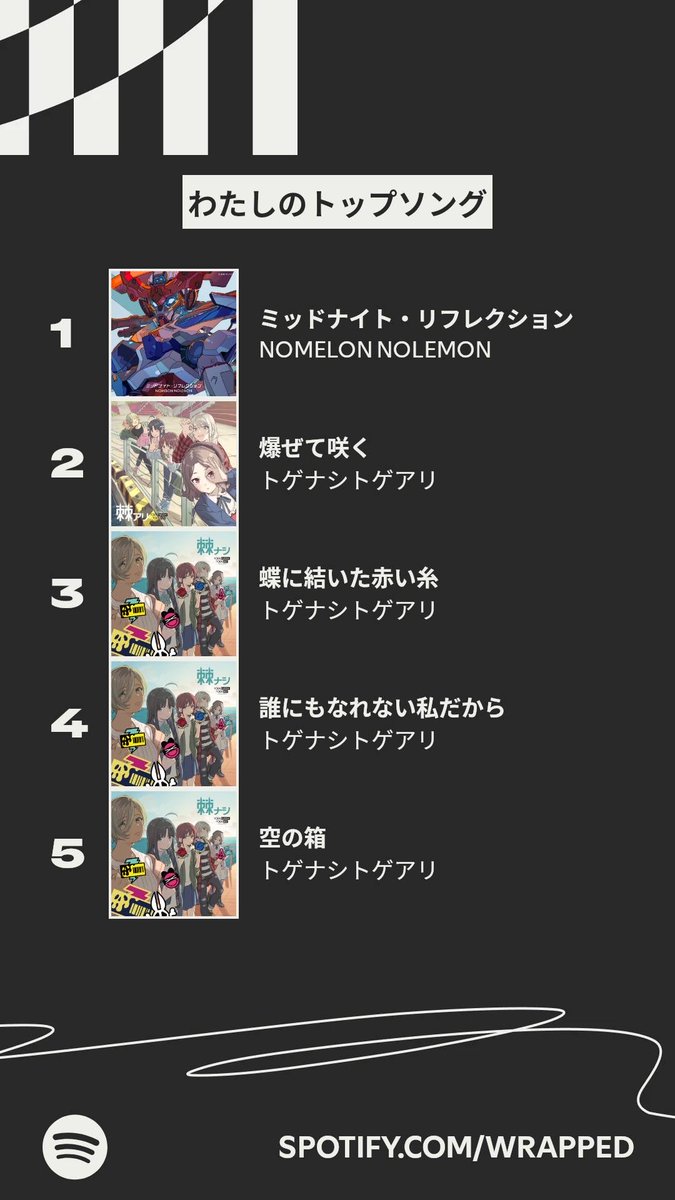 今年わたしが一番よく聴いた楽曲はこちら！ #Spotifyまとめ   spotify.com/wrapped-share/…