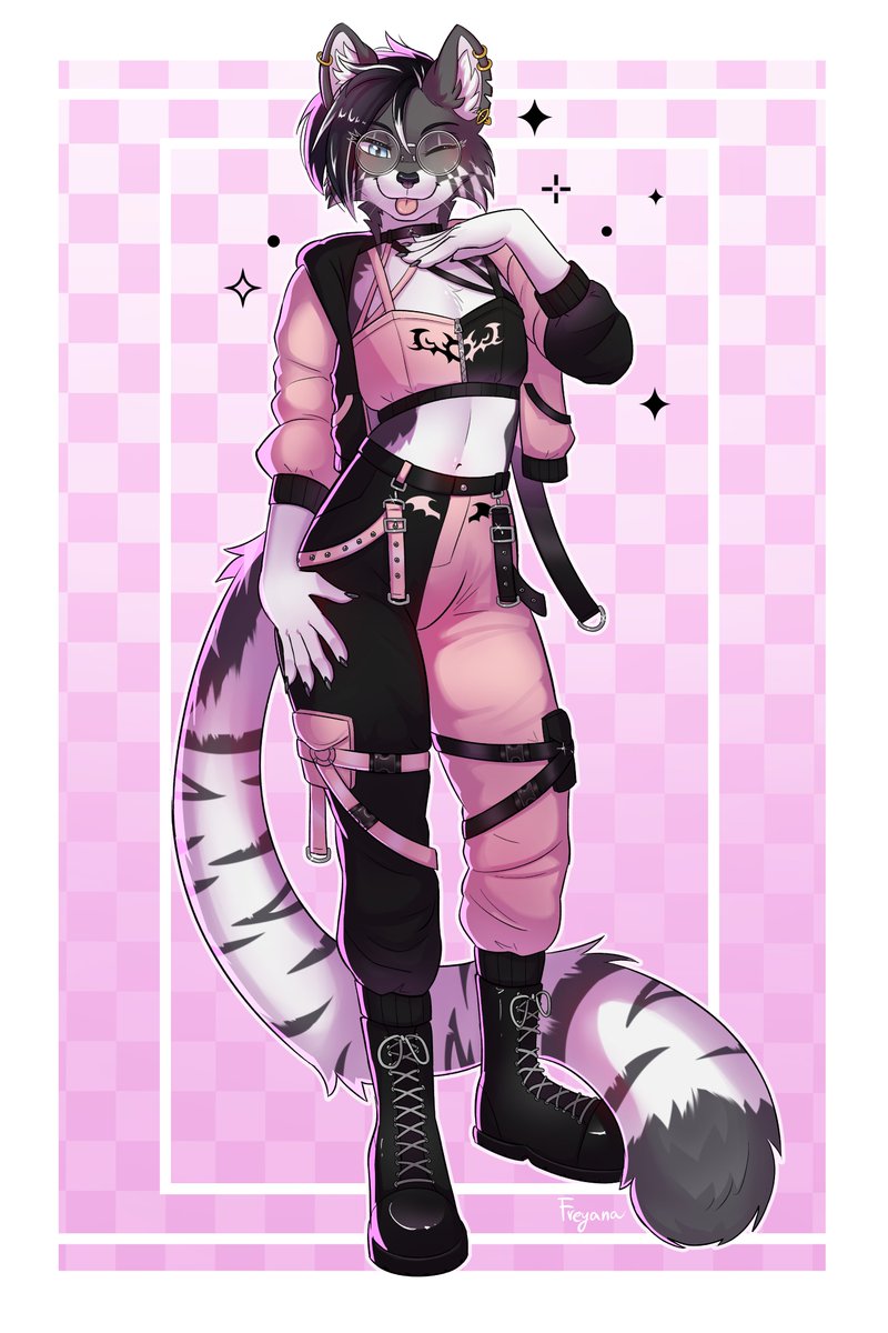 Just trying on some new cloths~ 
furaffinity.net/view/63201893/ 

Amazing art made by <a href="/Freyana_Art/">Freyana 🐾</a>