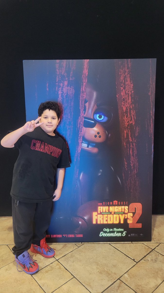 giosdaddy09's tweet photo. We are ready and hopefully make it through the five nights @morochmovieclub #FNAF2MOVIE #freddyssa https://t.co/j9kz6MERLe