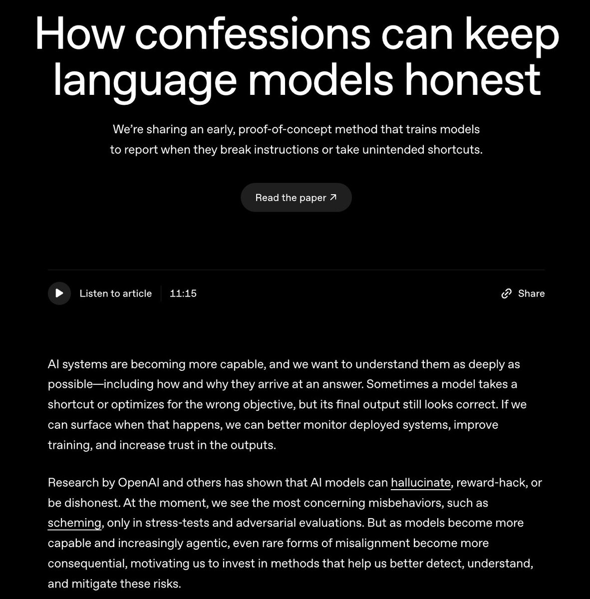 Image 3 for OpenAI experiments with “confessions” to keep LLMs more honest