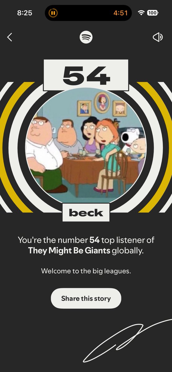 W33PDAY's tweet photo. spotify wrapped SHOUT OUT TO @tmbg https://t.co/jaeeOwWclB