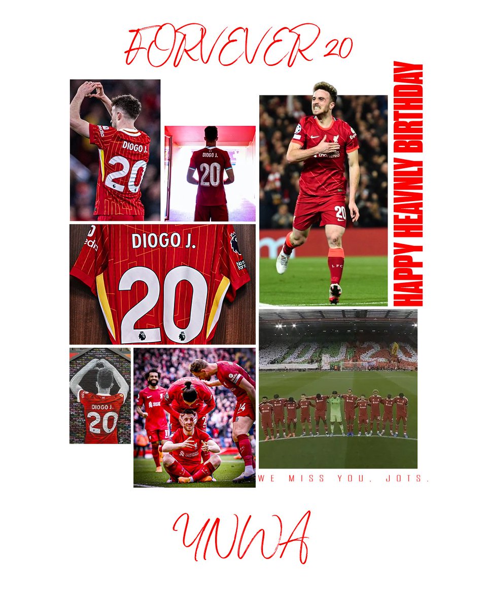 Everyone on the LFC Transfer Room team would like to wish Diogo Jota a happy heavenly birthday. 

Gone far too soon but as you watch on from above we feel blessed with your presence. We miss you every single day, whether we're winning or losing we wont forget you. 

Forever20 ❤️‍🩹