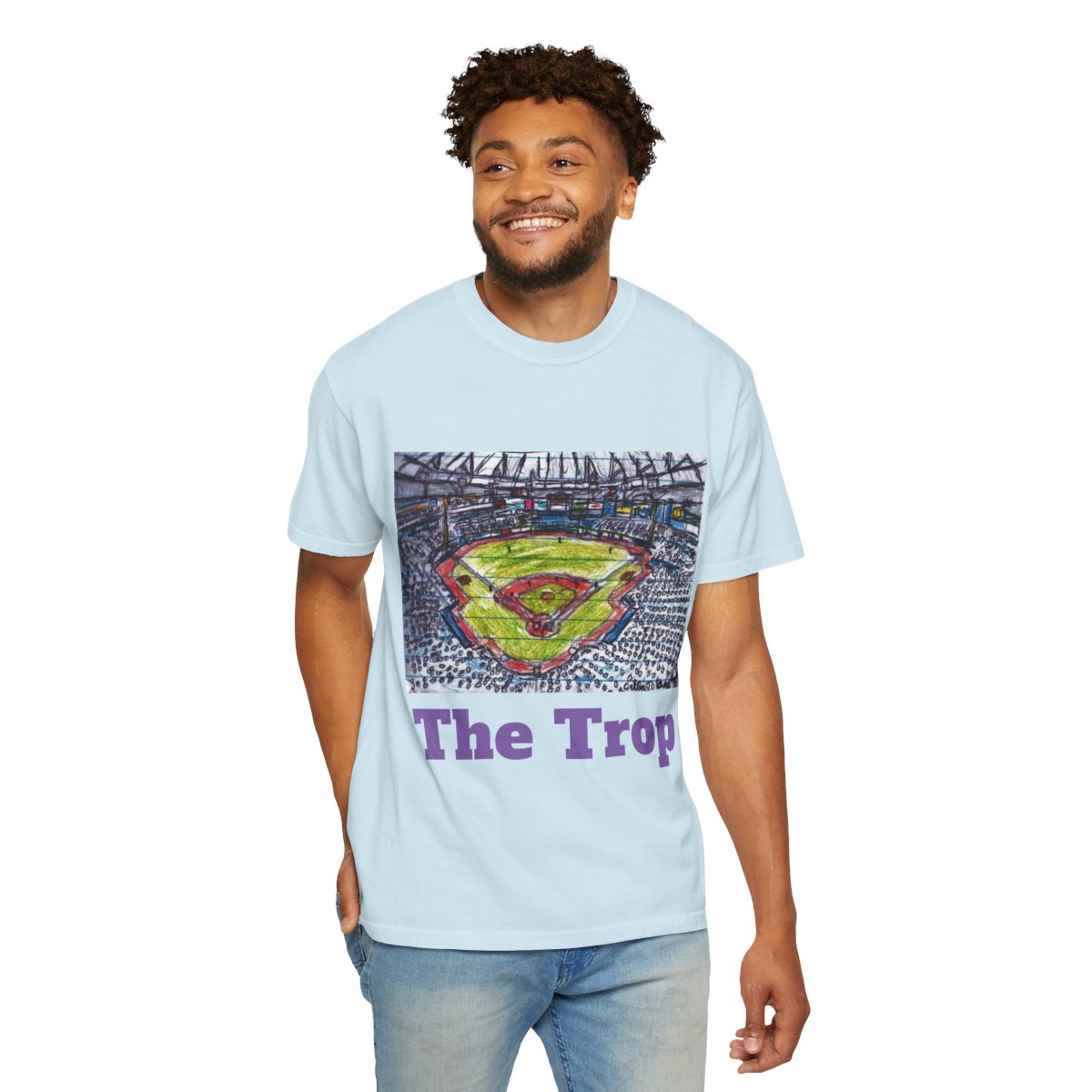 Hey, #Rays fans!!!  T-shirts featuring my sketch of The Trop are available at my Etsy shop.  HERE"S THE LINK: callenspanoramas.etsy.com/listing/433815…

#SASvsORL #RaysUp #rays #TampaBay #gobolts #MakeItMagic #tropicanafield <a href="/813b0ssman/">Brian</a> <a href="/BlaineofTB/">Blaine Of Tampa Bay</a> #thetrop <a href="/TriciaWhitaker/">Tricia Whitaker</a> #GoBucs