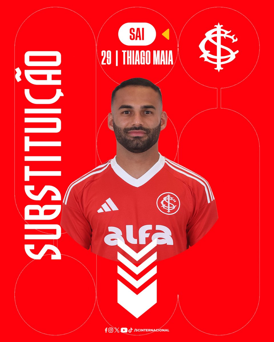 SCInternacional's tweet photo. #SAOxINT| 3-0 | 2T | 33' - Terceira mudança no Colorado.
🎧 https://t.co/Ei6UDiV7cG https://t.co/f3taeenzsI