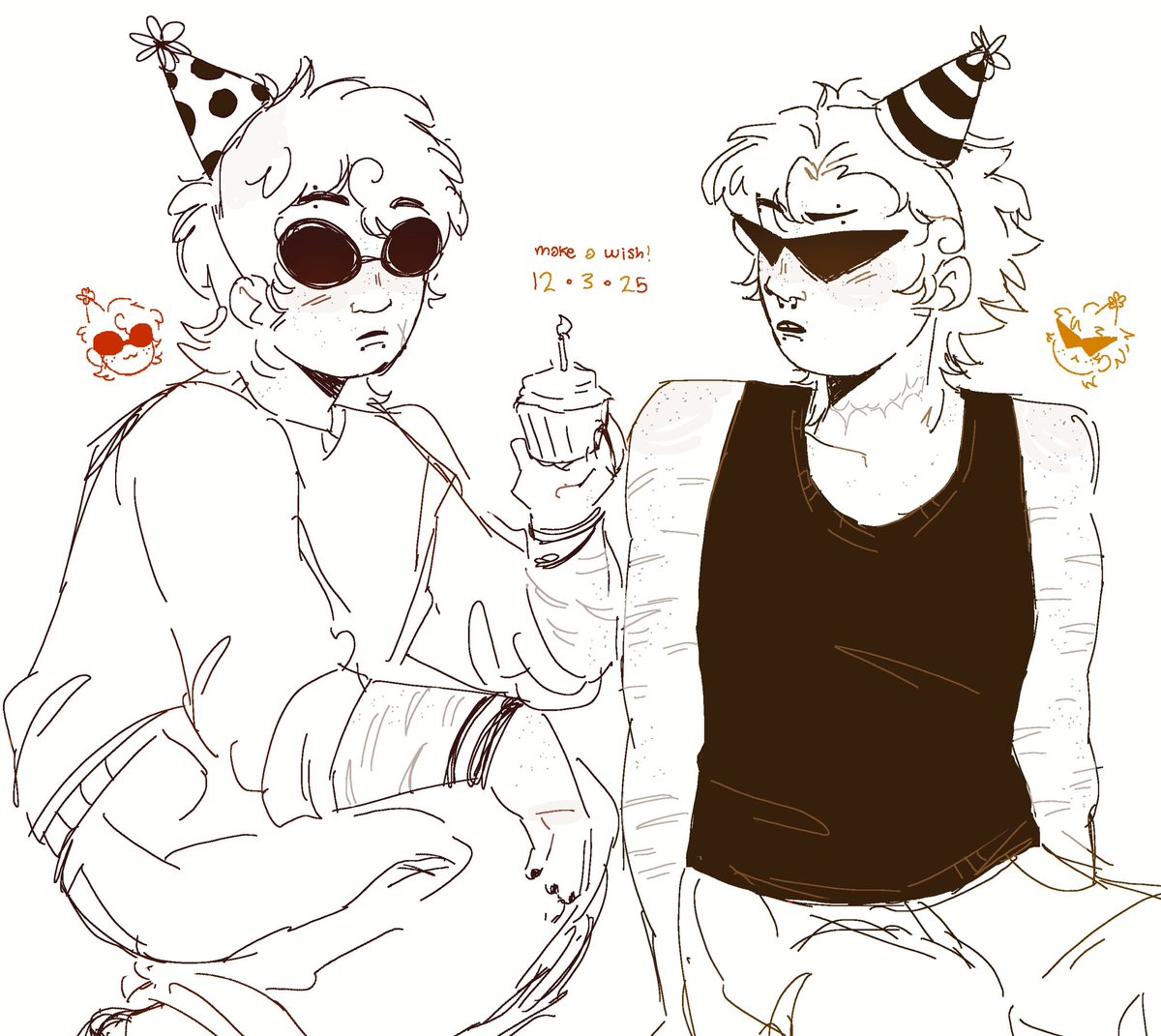 little happy birthday to my striders
#davestrider #dirkstrider #homestuck