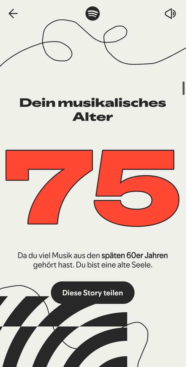 According to my spotify wrapped im 75 years old 😂