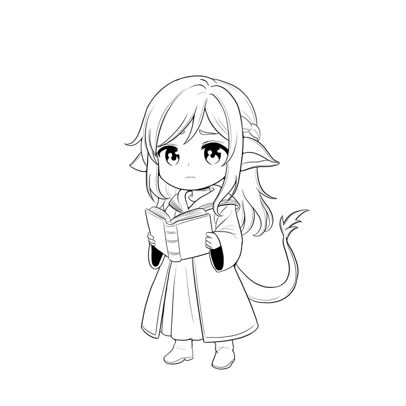 Cyro_art's tweet photo. Say!! hii to Lyra!!🤗📖 the baby mage who gets nervous even reading her own spellbook😍
but trust me… one tiny mistake and she might summon a whole dragon😂💫
Who else loves chaotic cute mages like her 💕☺ #ChibiArt #ChibiMage #foryoupage https://t.co/Ym9m8tQz4A