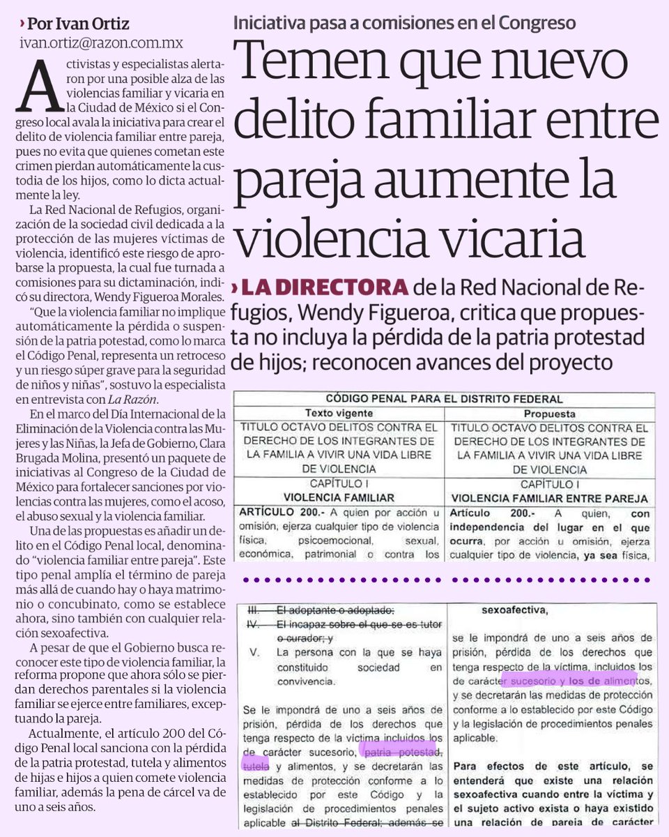 Hecha la ley, hecha la trampa. La iniciativa de Clara Brugada para reducir la violencia familiar podría incrementar este delito y la violencia vicaria en la CDMX. Quien agreda a su pareja ya no perderá custodia de sus hijos con ella, como dicta actualmente la ley. Abro 🧵 [1/4]