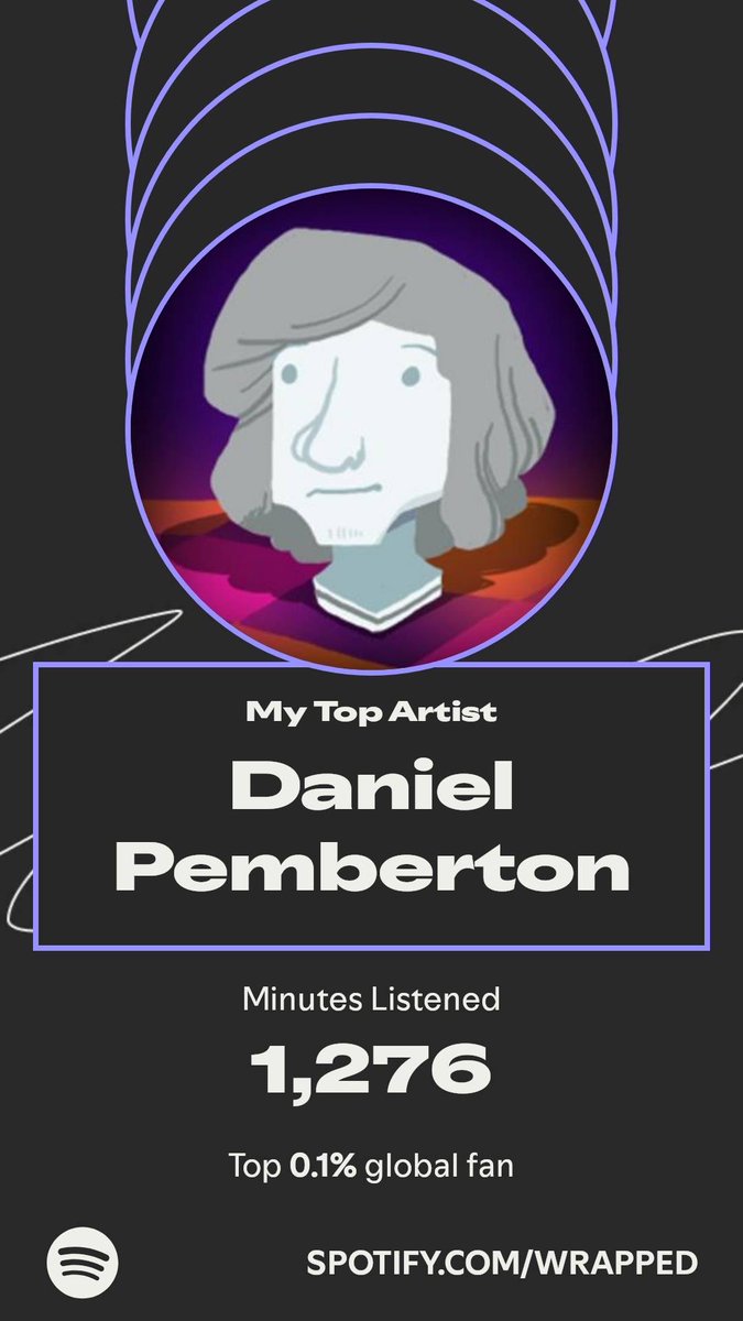 MattCNoble's tweet photo. Daniel Pemberton topped my year. Here’s how I listened in my #SpotifyWrapped.  ⁦@DANIELPEMBERTON⁩  thought you should know https://t.co/elip2AsPPo https://t.co/Ugpd7Z7ioo