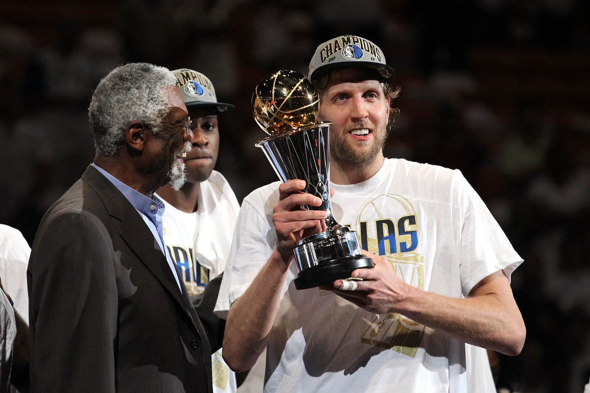 TheWinningWear's tweet photo. Still think about Dirk in the Finals… the fadeaways, the ice-cold moments, the whole city behind him. Legendary. 💙
#Mavs #41Forever https://t.co/FCIVrcceqJ