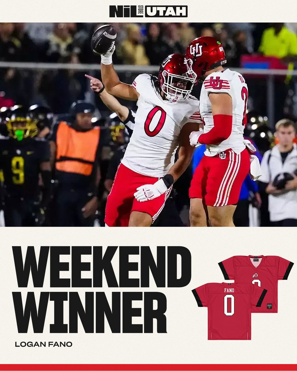UtahNILStore's tweet image. Logan Fano led his team with 10 tackles in their win vs KU!

Shop his collection now: nil.store/utah/utah-loga…