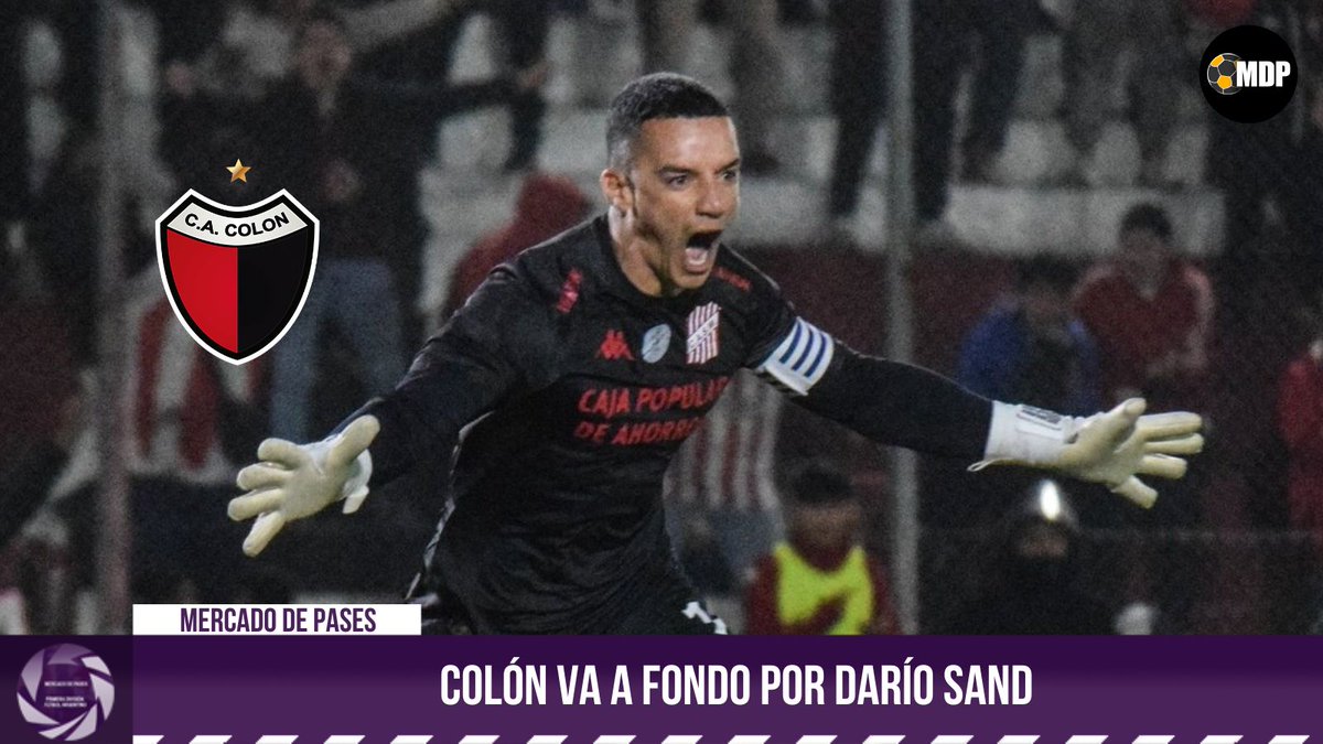 MDePasesPN's tweet photo. #MercadoDePases | 🚨 #Colon va A FONDO por Darío Sand. Es un pedido expreso del entrenador Ezequiel Medrán. Por estas horas avanzarán con las nuevas autoridades de #SanMartinTuc para intentar abrochar al arquero ✍️🏼. https://t.co/k6IBjtd5mj