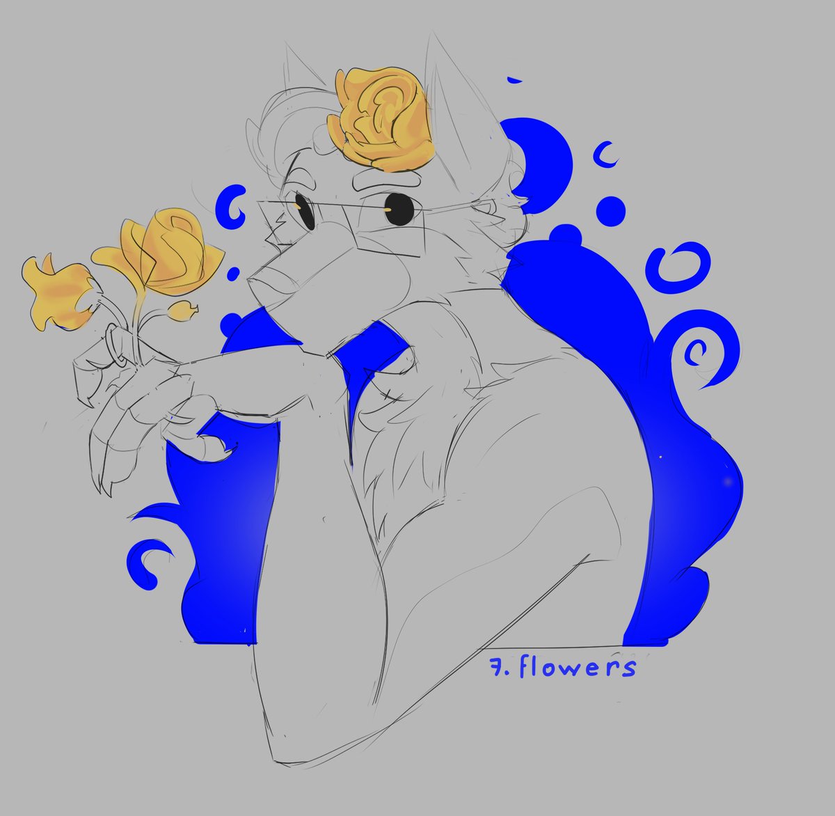 Loathewuf's tweet photo. day 7
Flowers

#furry #wolf #furryart https://t.co/w2rSR0XnHx
