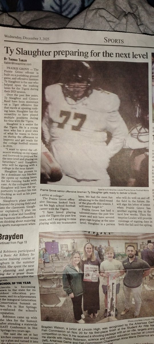 Thank you for the interview <a href="/tctabler/">PrepRedZoneTom Tabler</a> I enjoyed talking to you and I am grateful for this chance to be out out there for people to see. Looking forward to signing day.
<a href="/max_washausen/">Max Washausen</a>