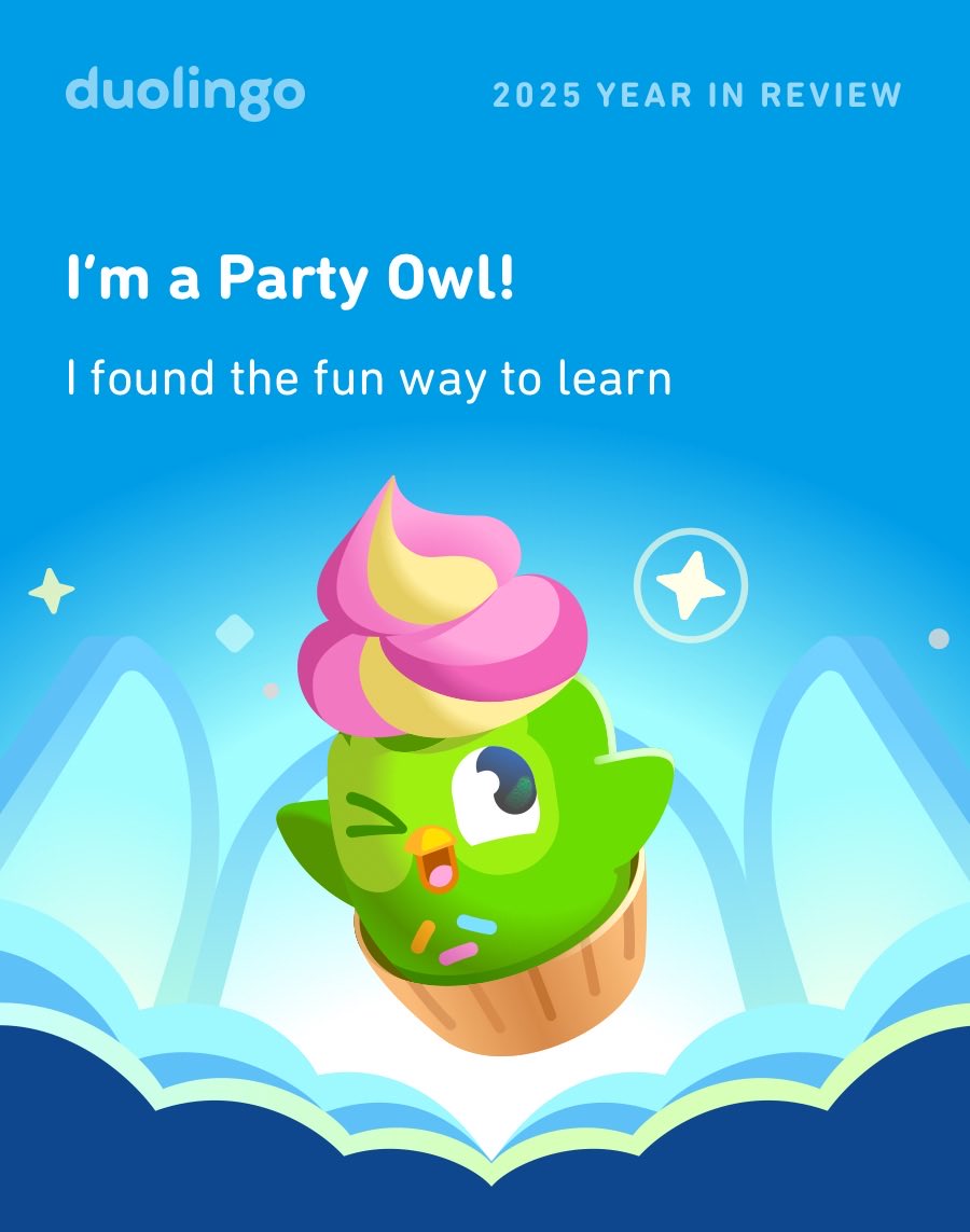 MewfaceLS's tweet image. Look how much I learned on Duolingo in 2025! How did you do? #Duolingo365