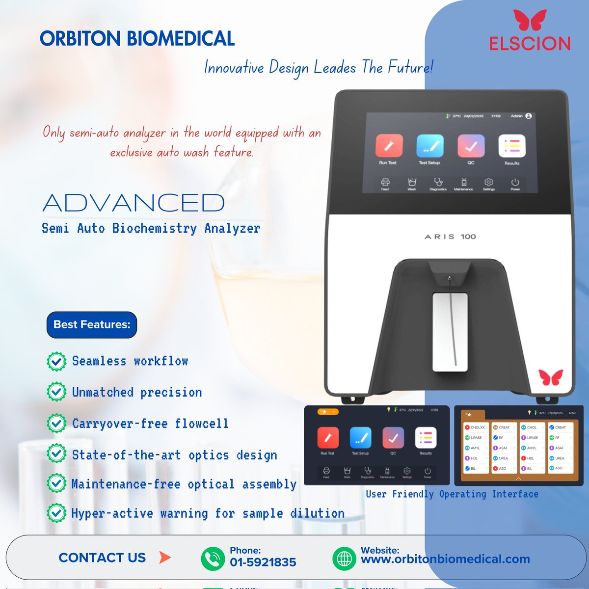 orbitonbiomed's tweet photo. 𝐖𝐞 𝐬𝐞𝐭 𝐨𝐮𝐭 𝐭𝐨 𝐜𝐡𝐚𝐧𝐠𝐞: The Aris 100 redefines expectations with a sleek, modern form and unparalleled performance.
#IVD #diagnostics #clinical #chemistry #analyzer #quality #testing #Accuracy #solution #healthcare #orbiton #biomedical https://t.co/BPIfOH0XvI