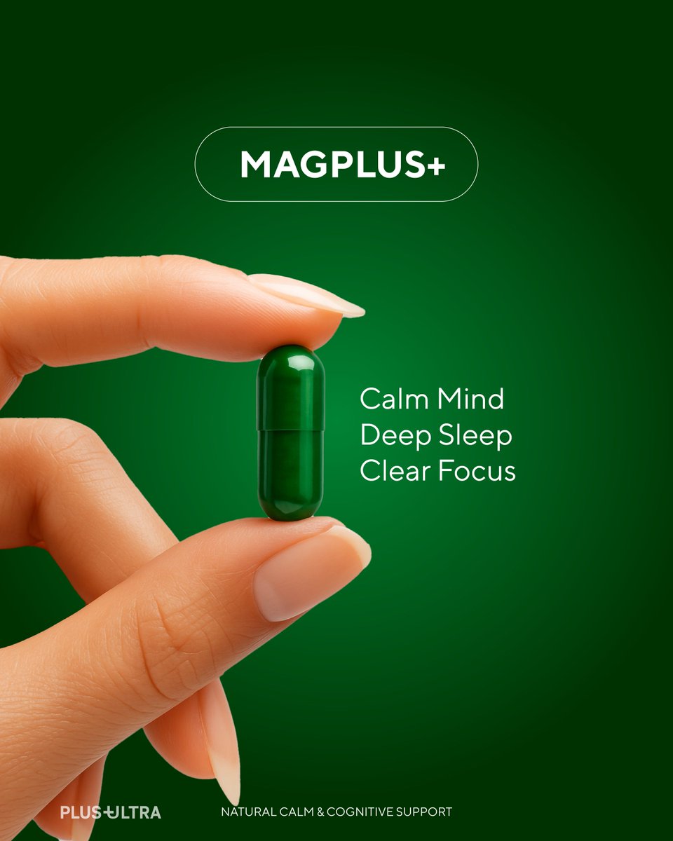 PlusPlusUltra_'s tweet image. Calm mind. Deep sleep. Clear focus.
MAGPLUS+ supports nightly relaxation and next-day clarity.

#sleephealth #stressrelief #healthoptimization #naturalsupplements