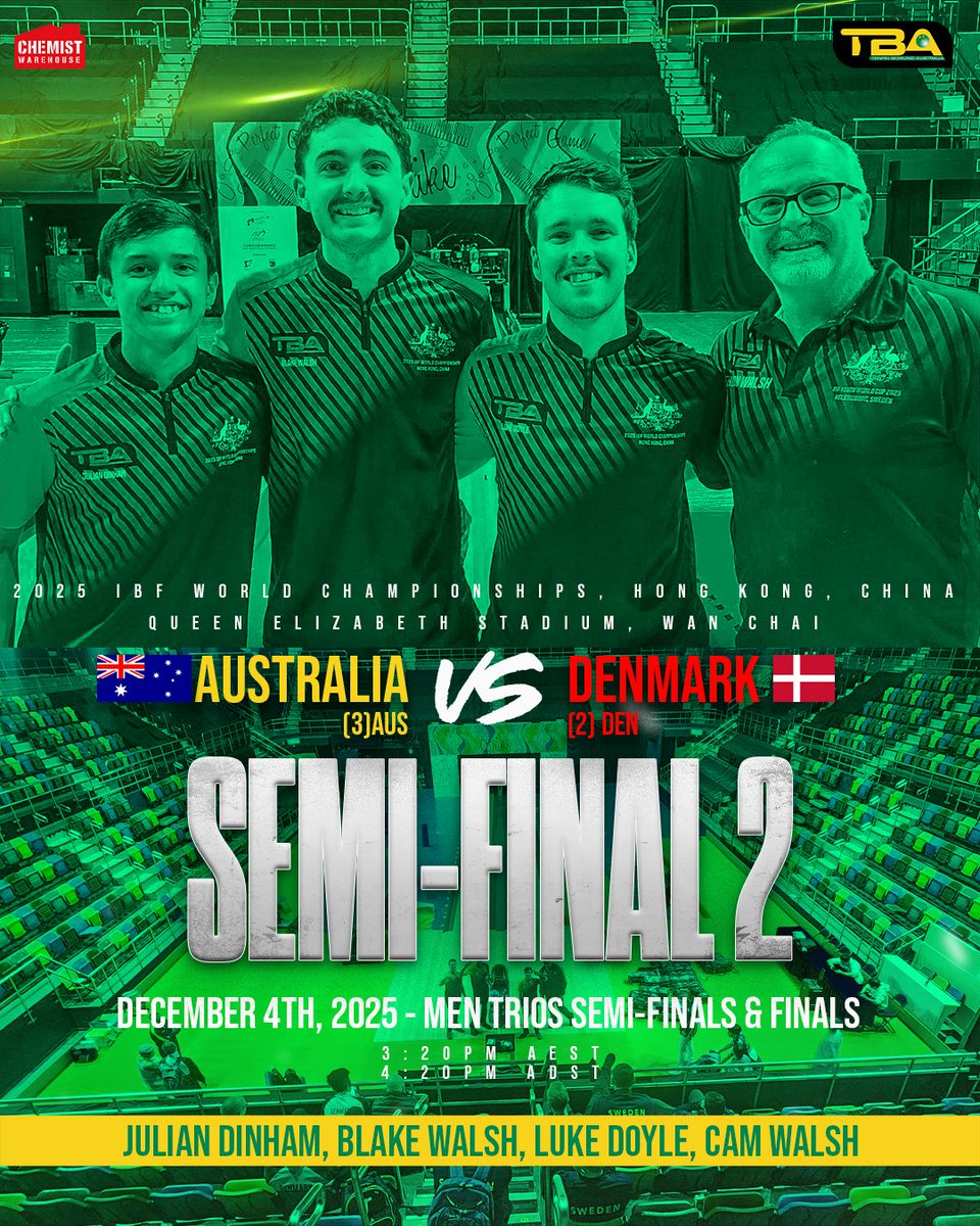 🇦🇺 Morning Brief – Day 10 is LIVE! 🎳It’s a massive day in Hong Kong as the Championships move to Queen Elizabeth Stadium — and Australia is right in the thick of it.

Morning Brief 👇
🔗 loom.ly/DOc0cBs 

💚💛 Let’s go Australia — semi-final time! 🎳🇦🇺