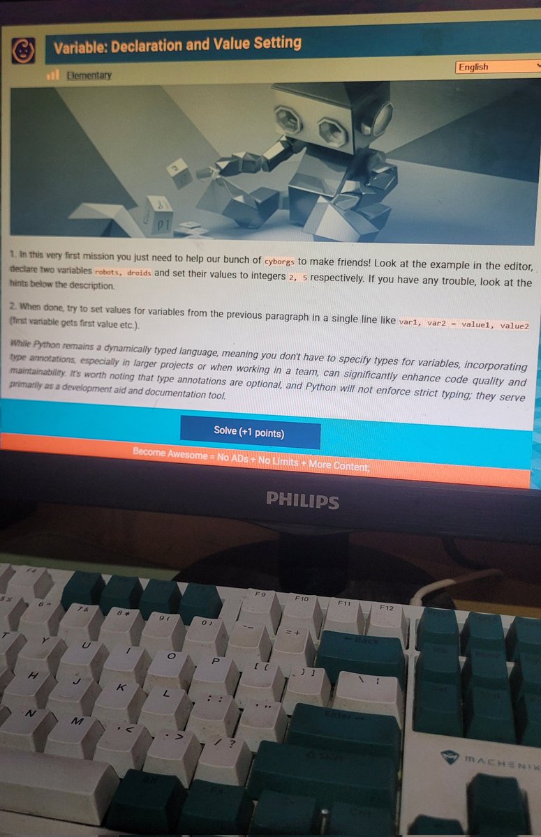 nagistech's tweet image. → 03/12/25 #DesafioDaSoo

voltei a estudar o básico vendo o curso de logica do guanabara (oq me fez relembrar oq eu sabia de python)
além disso tô aprendendo a usar github pq quero registrar td, msm sendo códigos mais simples do mundo + resolvi q irei revisar python pelo checkiO