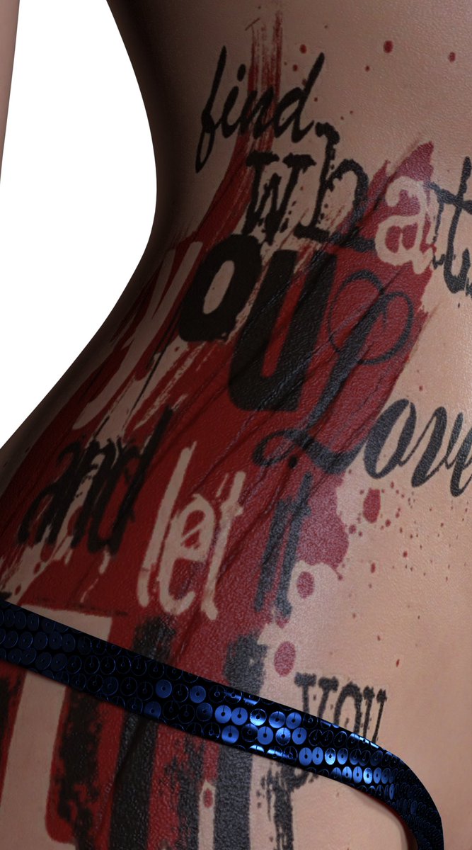 So it's possible no one will ever actually see this in the game but these are the scars that Rebecca's tattoo is covering up