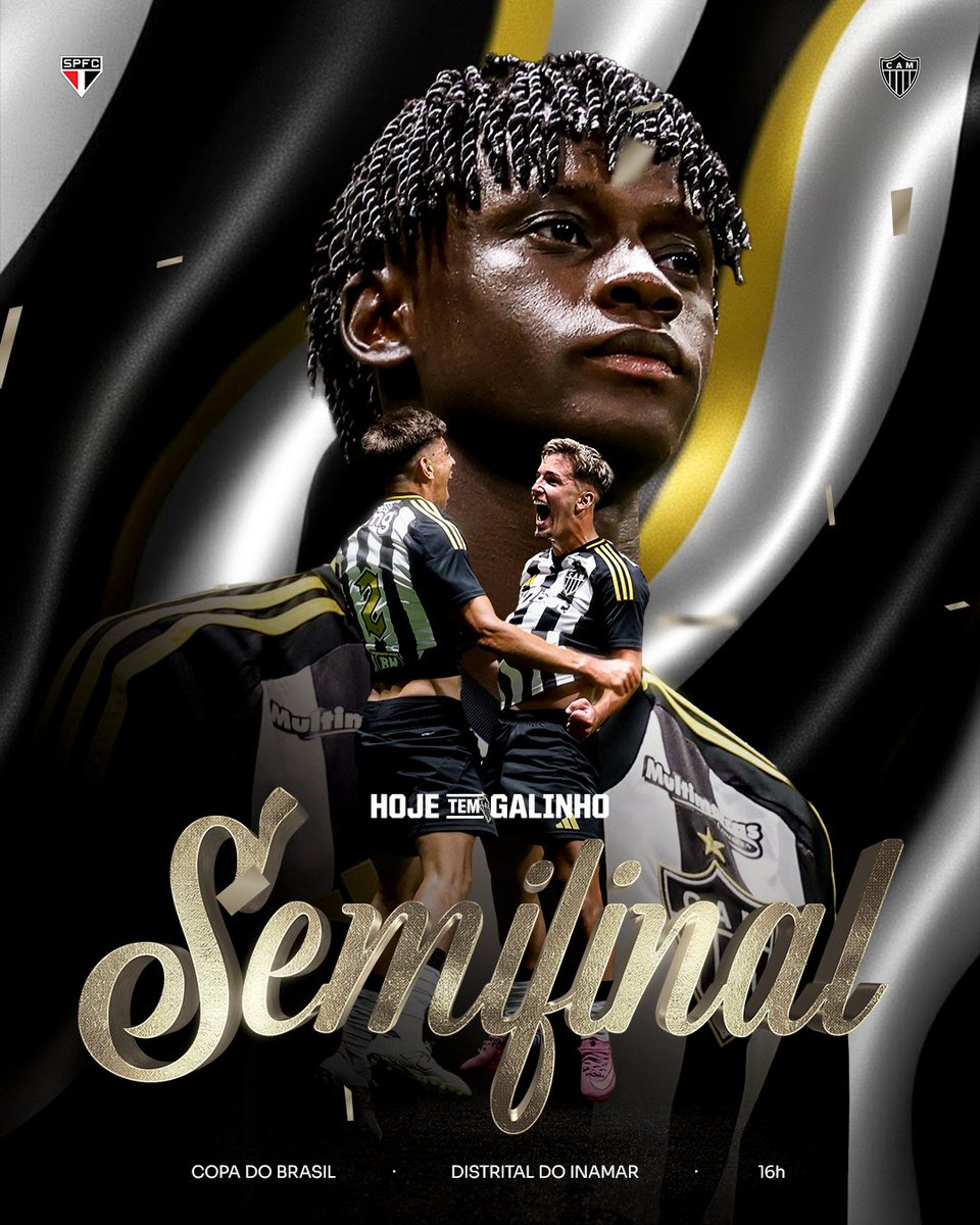 GaloNaBase's tweet photo. 🖤🤍 HOJE TEM #GALINHO! TUDO PELA VAGA NA FINAL, CRIAS!

🆚 São Paulo
🏆 Copa do Brasil Sub-20
⚙ Semifinal - volta
🕗 16h
🏟 Arena Inamar - Diadema (SP)
📺 @sportv

#CriasdoGalo #CopadoBrasilSub20 #SPFCxCAM 🏴🏳 https://t.co/4AtFdZsxMO