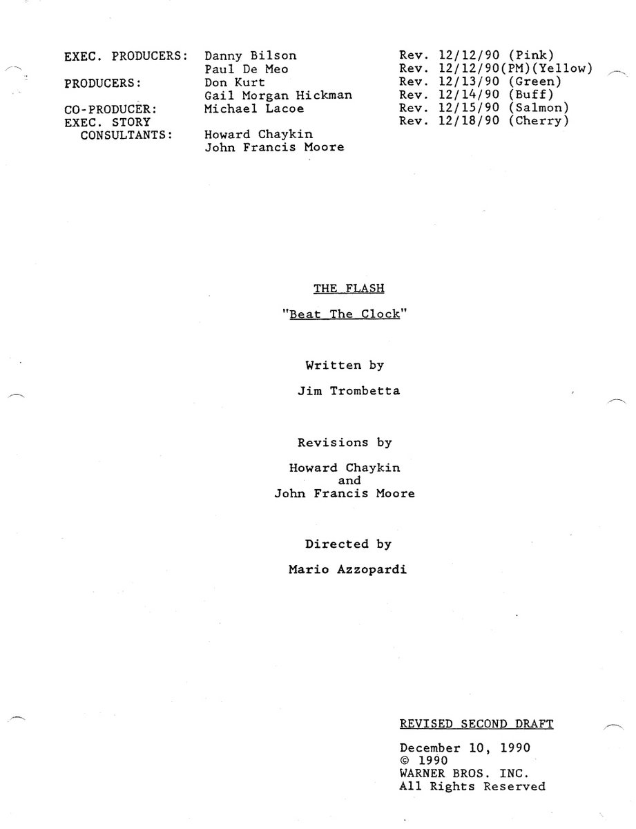 I just got a birthday gift I can share with everyone 🥹

'Mr. 3000' and Angela's episode of 'The Flash' have been added to my script collection!

Fun fact: Angela's character Maureen Simmons was called Pericles Walker in this early draft of 'Mr. 3000'

🔗  drive.google.com/drive/folders/…