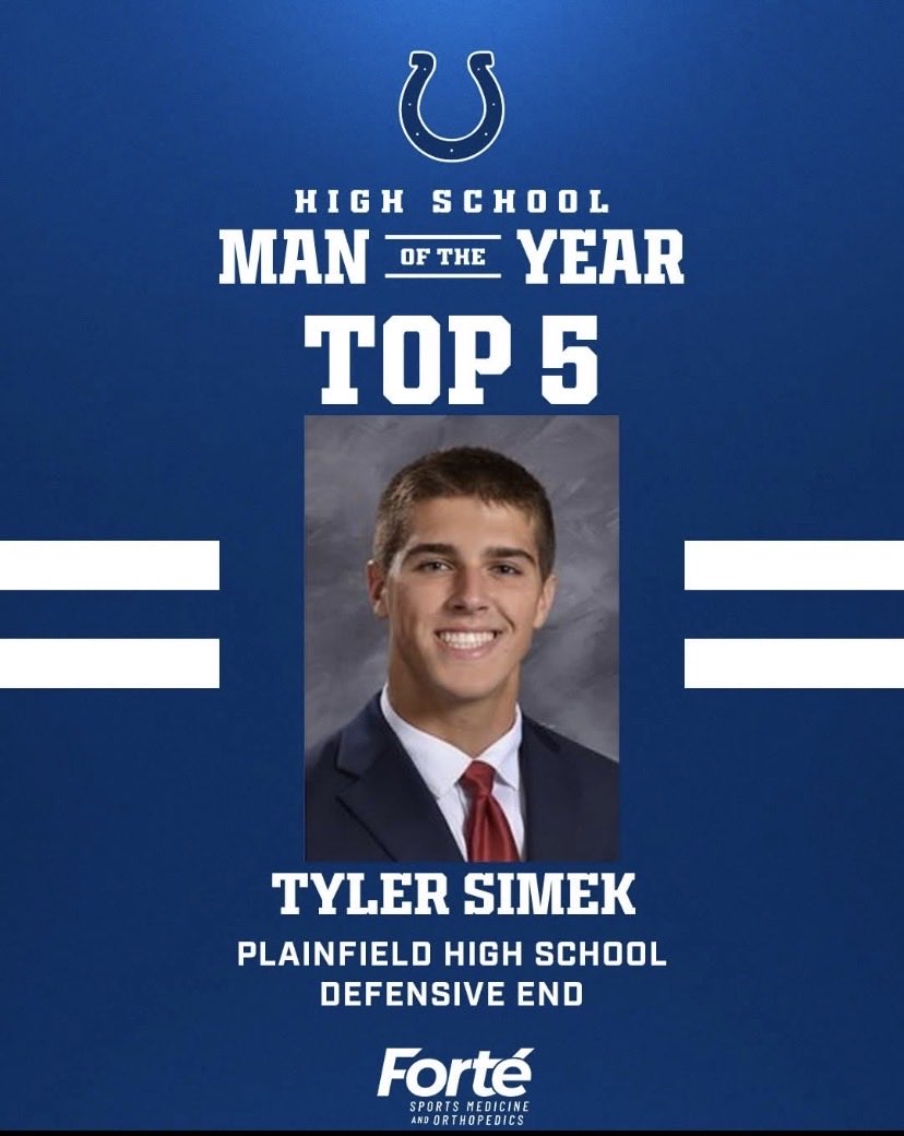 Coach_TyBless's tweet image. Big time congrats to @TylerSimek34 for being 1️⃣ of the Top 5️⃣ finalists for @Colts Man of the Year!!!

Proud of you on &amp;amp; off the field for representing @QuakerSports the right way!!

TLC • HARD