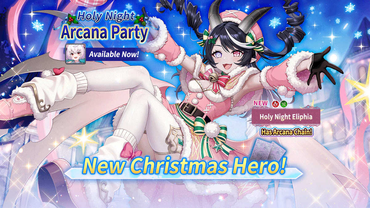 🎀Holy Night Arcana Party🎀 Featuring new Christmas hero Holy