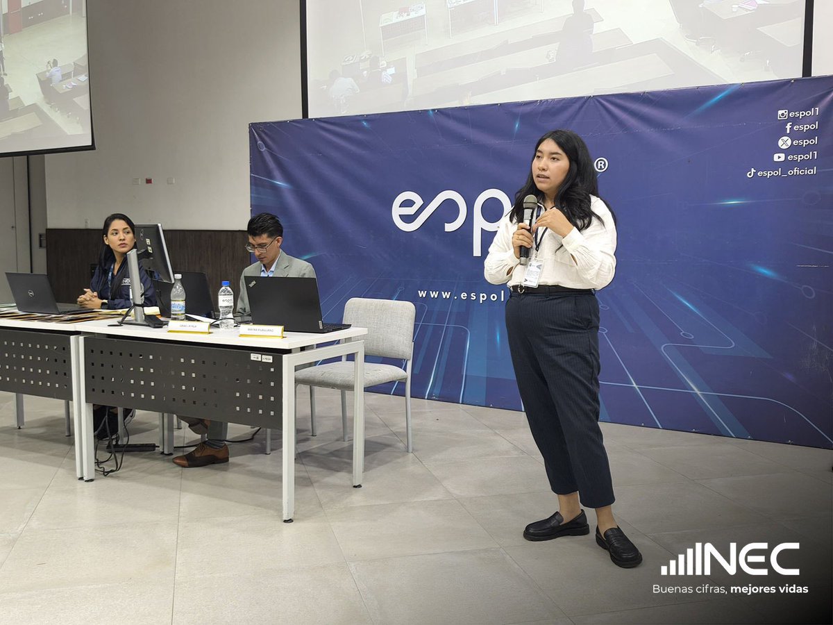 Ecuadorencifras's tweet photo. ¡Seguimos participando en la II Escuela de Análisis de Datos de la @espol !🚀
Nuestro equipo técnico del INEC compartió valiosa información sobre la Encuesta Nacional de Desnutrición Infantil #ENDI 🧪
Se explicó la metodología, las temáticas y se mostró en vivo el proceso de toma de pruebas de hemoglobina. 📈
📊 ¡Una experiencia enriquecedora que conecta la estadística, la ciencia y la investigación académica! 💡✨
#BuenasCifras #MejoresVidas