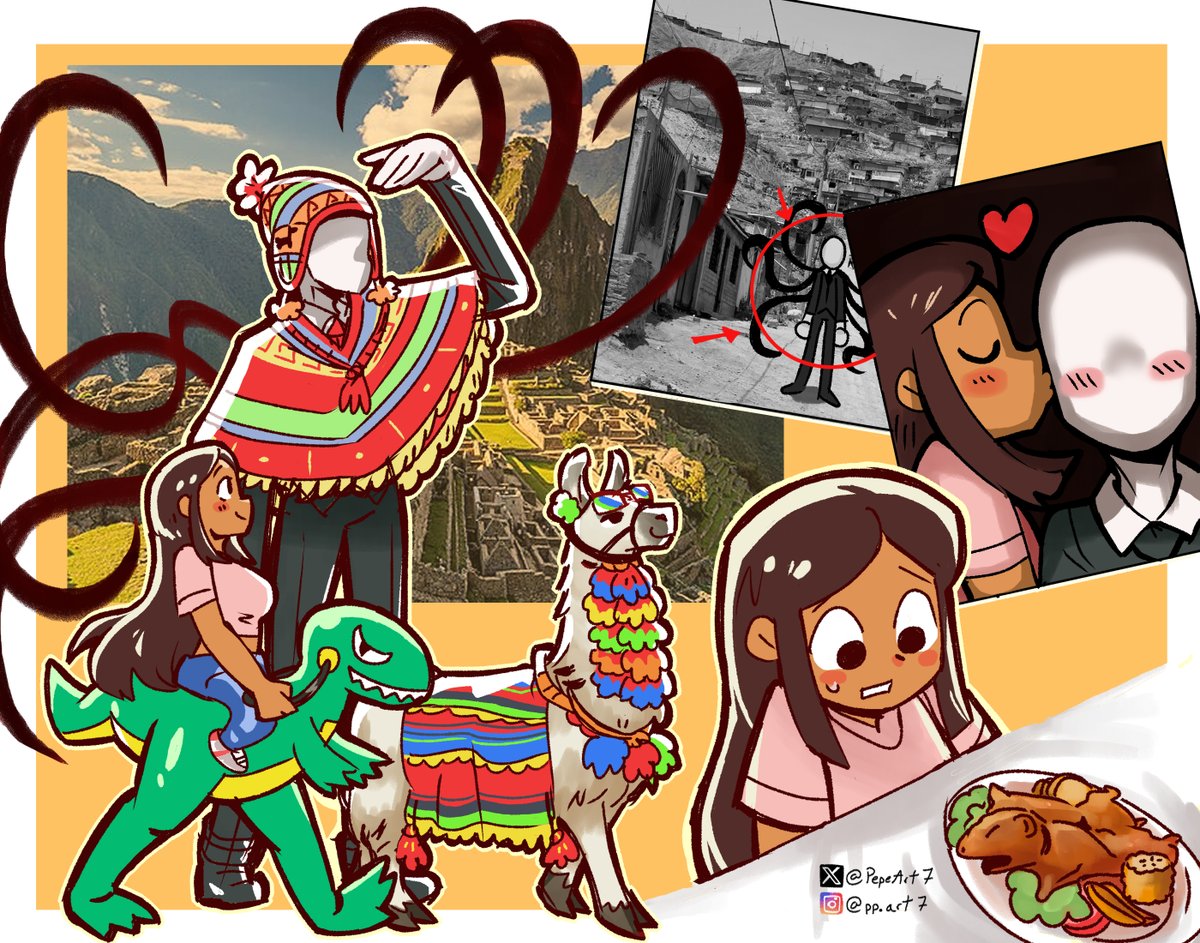 Mi cita en Perú con Slenderman!😍🇵🇪✨
 !Gracias por su ayuda!🥰❤️✨