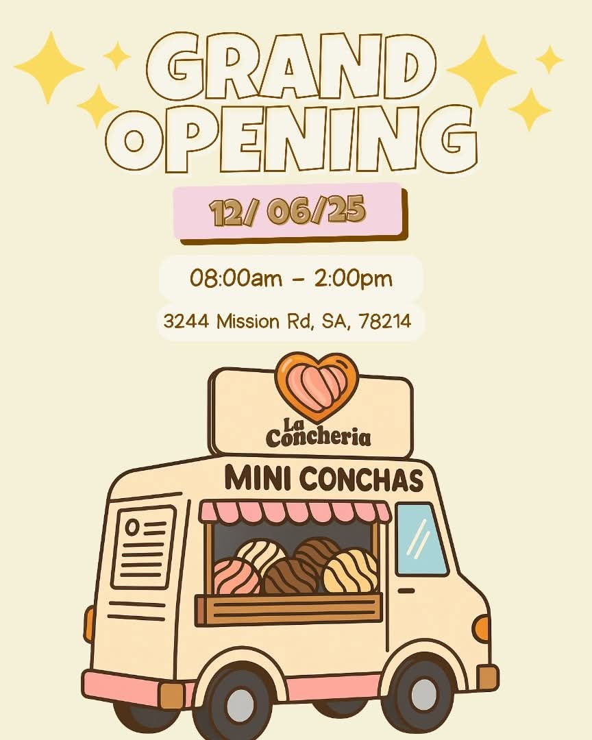 Don't miss La Cocheria’s launch at Sip &amp; Sit with ME starting at 8am! 📍3244 Mission Rd, #SanAntonio, TX 78214.

Also meet author Veronica Martinez and get her book The Runaway Conchita! Bring the whole family for coffee, conchas, and books! 

#LiveFromTheSouthside
