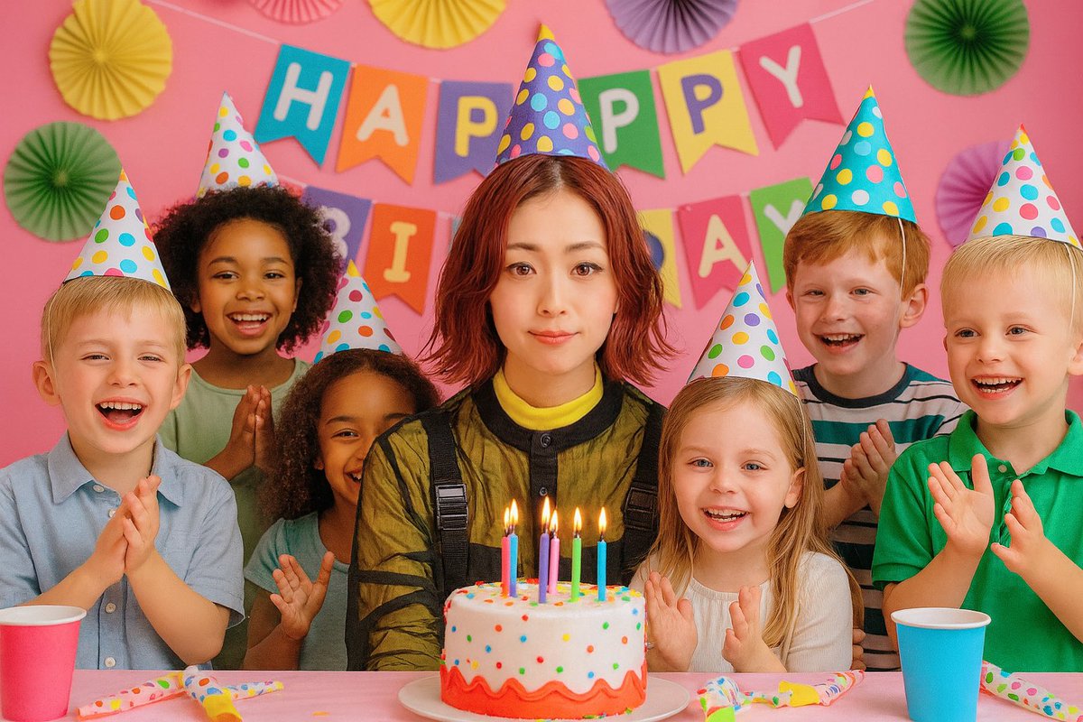 今日12月4日は誕生日なので
AIに祝ってもらったら
なんだか賑やかになりました。
（ちょっとキモい）

今日からさらにパワフルに、そんでもって自分に負けないようにしなくちゃと意気込んでみる。