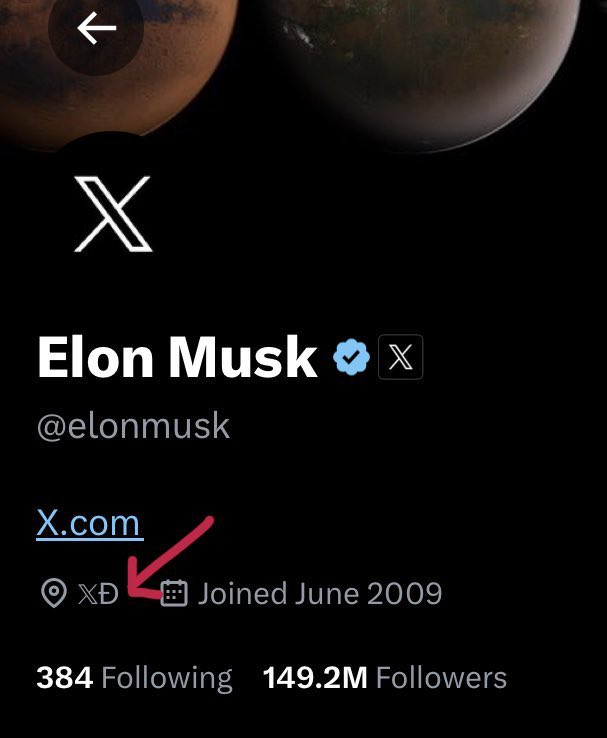 CryptoSLE10's tweet image. Elon will soon reveal why he had 𝕏Ð in his profile for months.  Ðoge has barely started 🔥