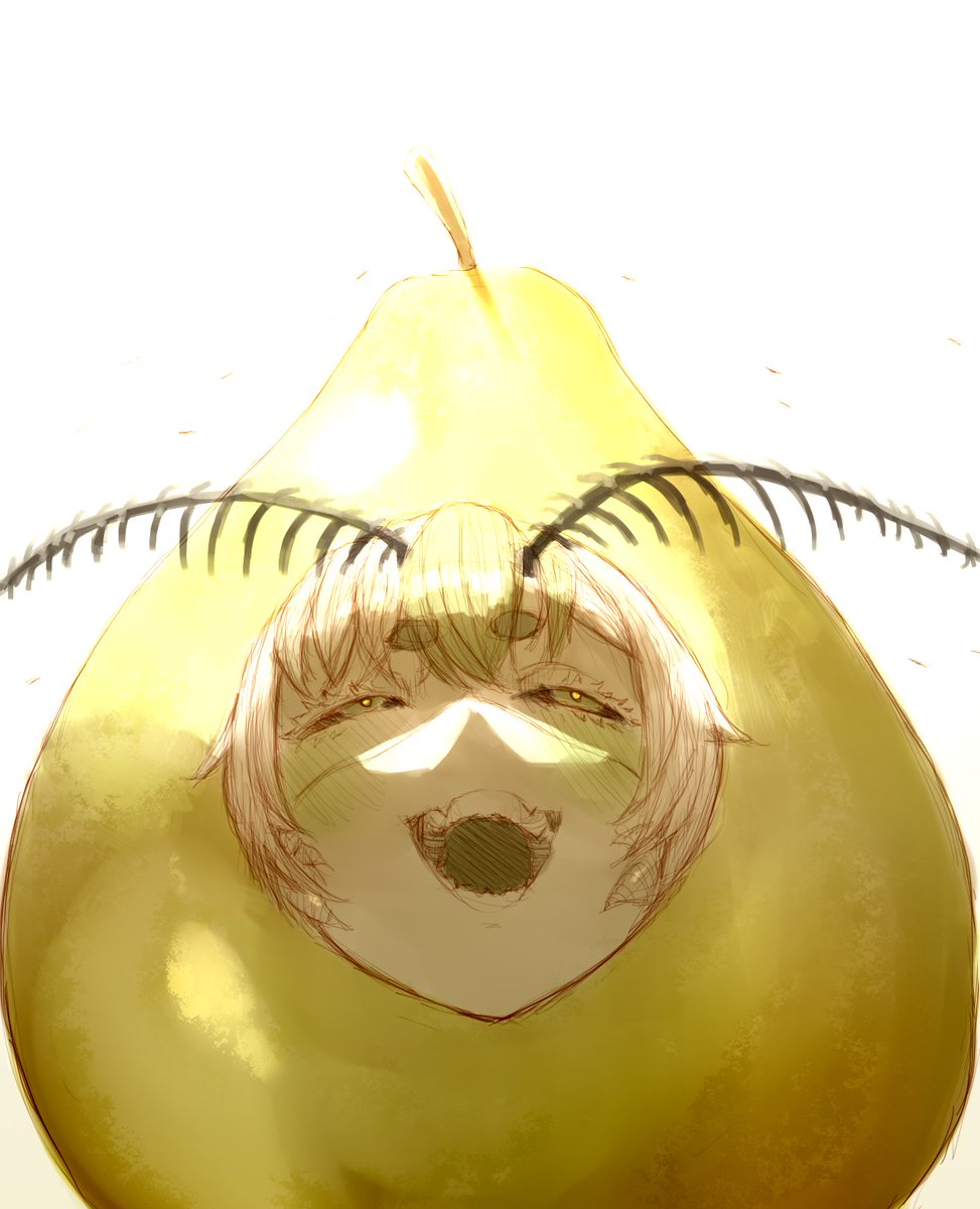 felt like drawing her as a stupid pear